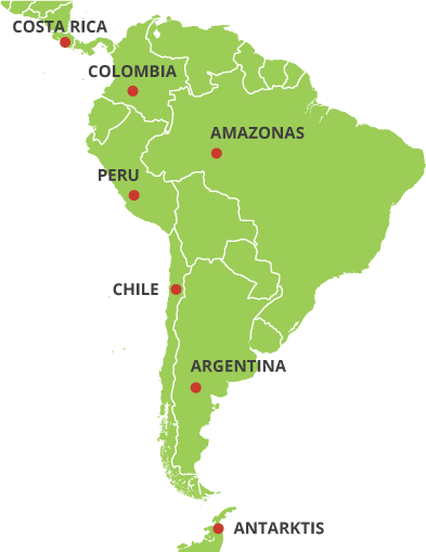 Pakkerejser til Sydamerika